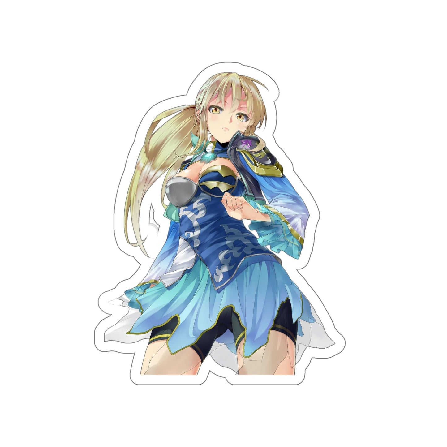 Sexy Wang Yuanji Dynasty Warriors Romance of the Three Kingdoms Waterproof Sticker - Weatherproof Vinyl Car Decal