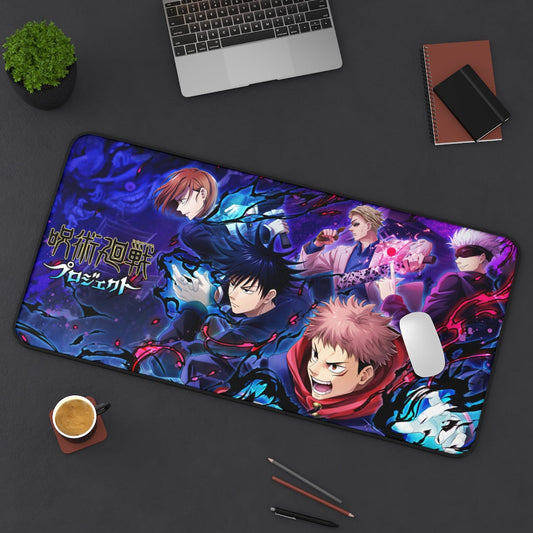 Jujutsu Kaisen Large Mouse pad / Desk mat - Satoru Gojo \ Yuji Itadori \ Megumi Fushiguro - The Mouse Pads Ninja 31" × 15.5" Home Decor