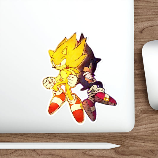 Super Sonic and Sonic the Hedgehog Waterproof Sticker - Weatherproof Vinyl Car Decal