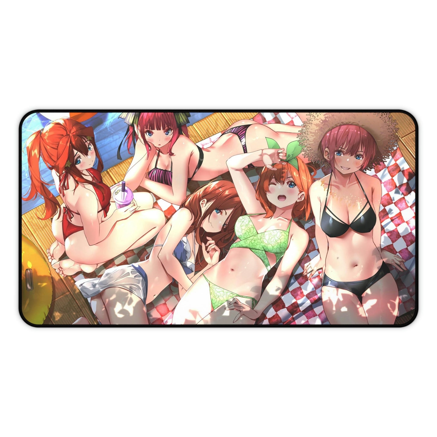 The Quintessential Quintuplets Mousepad - Bikini Sisters Large Ecchi Desk Mat - Kawaii Mouse Pad