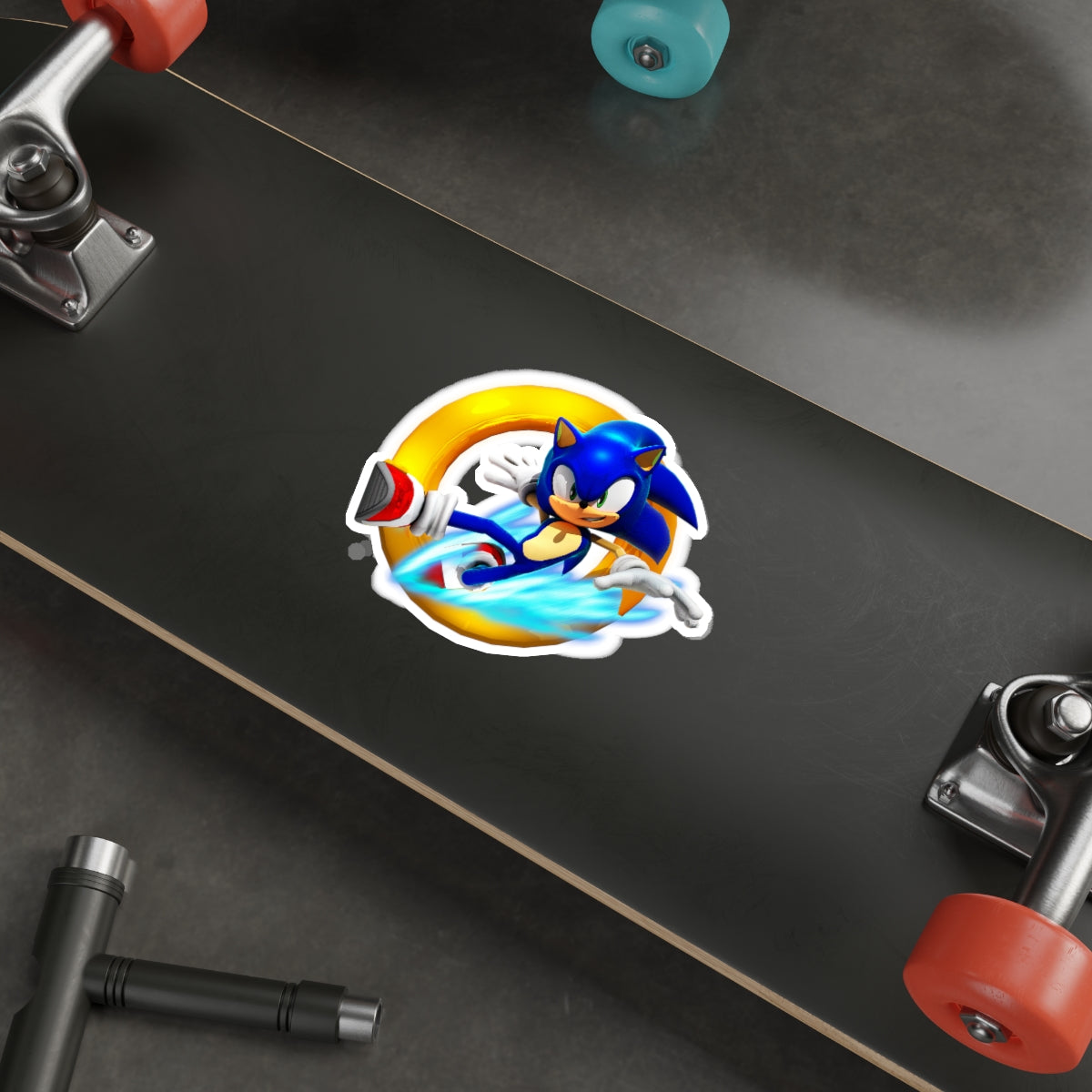 Ring Sonic the Hedgehog Waterproof Sticker - Weatherproof Vinyl Car Decal