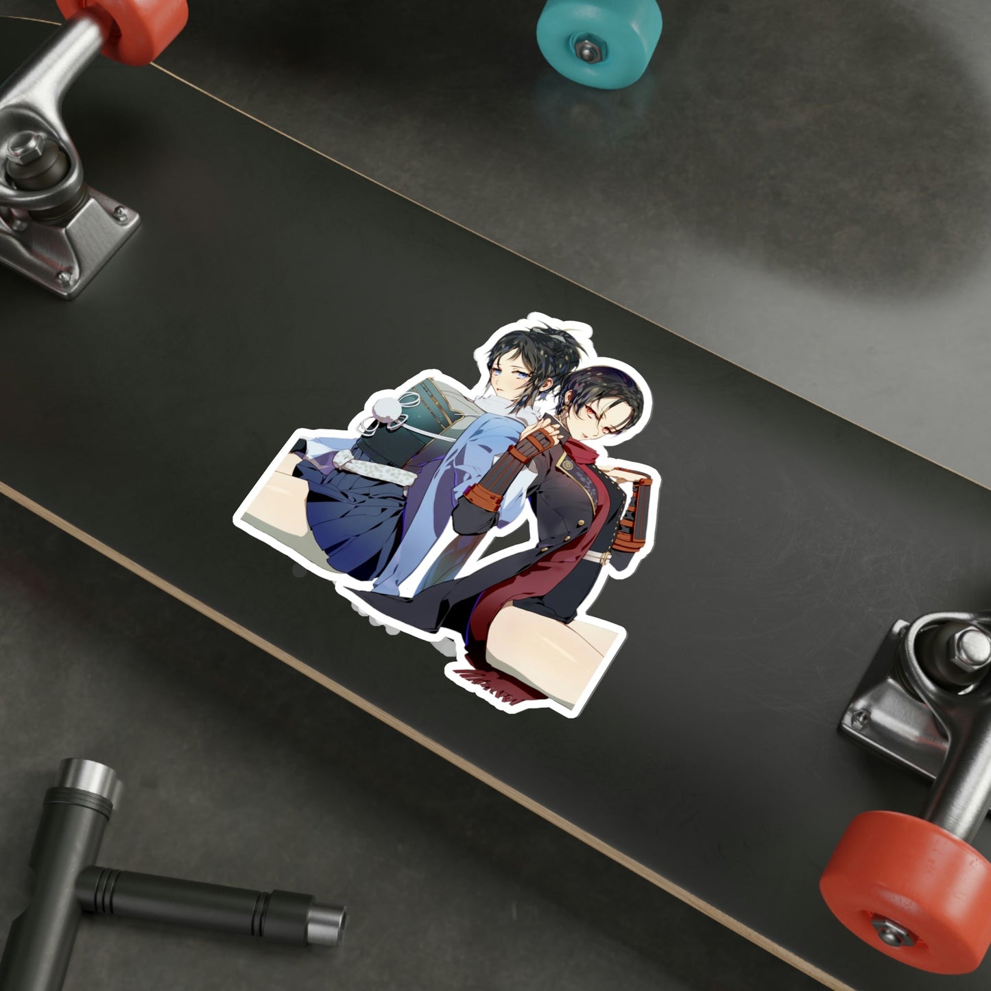 Touken Ranbu Sexy Waifus Kiyomitsu and Yasusada Waterproof Sticker - Weatherproof Vinyl Car Decal