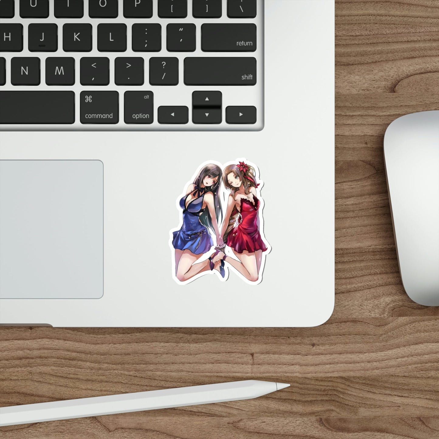 Sexy Waifus Tifa and Aerith BFF7 Waterproof Sticker - Weatherproof Vinyl Car Decal