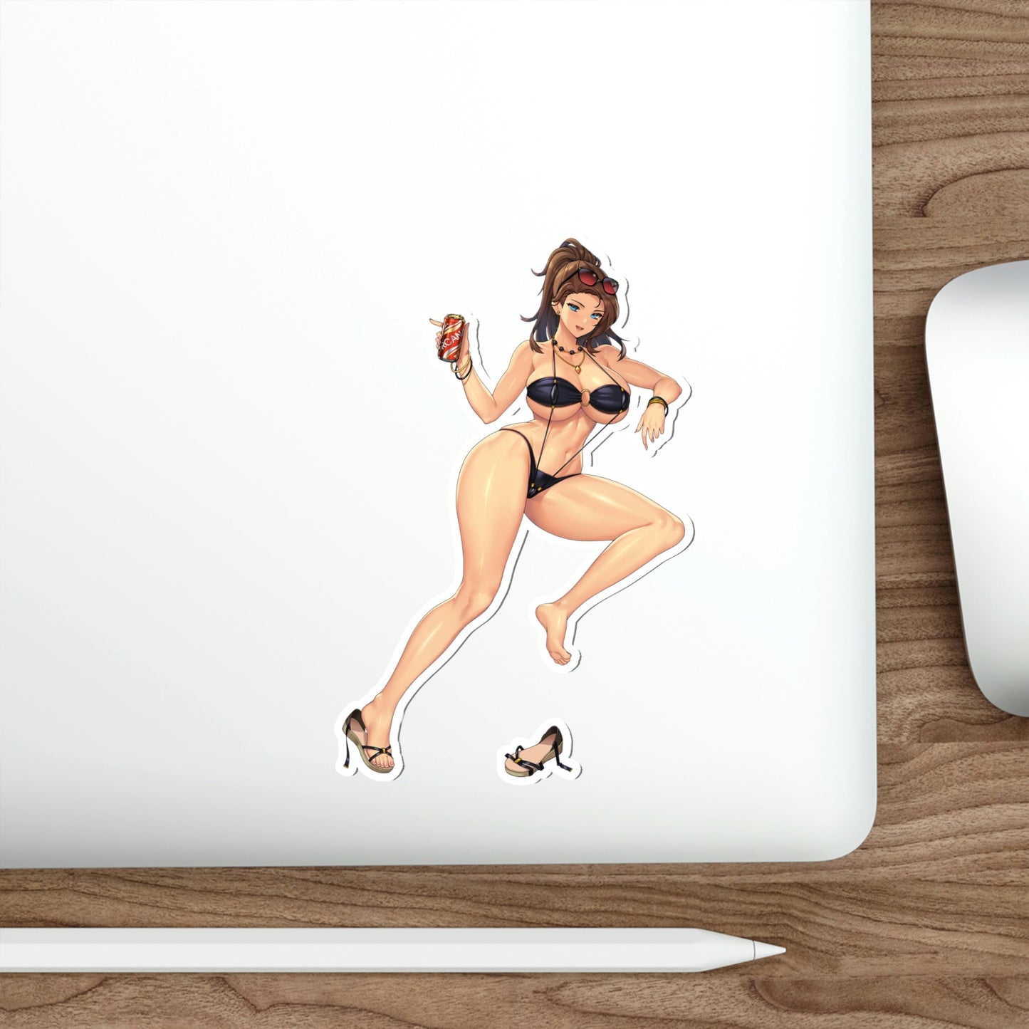 Last Origin Lumberjane Bikini Beer Sticker - Kawaii Waterproof Decal