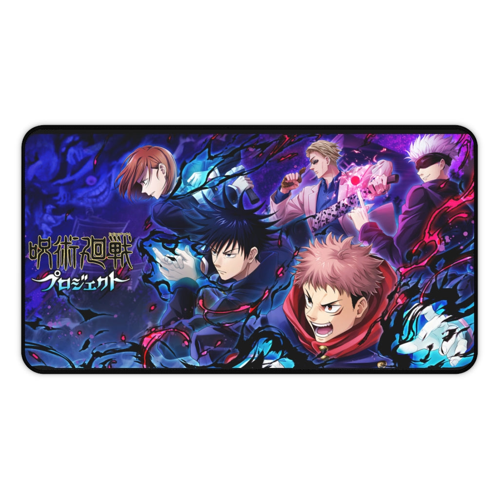 Jujutsu Kaisen Large Mouse pad / Desk mat - Satoru Gojo \ Yuji Itadori \ Megumi Fushiguro - The Mouse Pads Ninja 12" × 22" Home Decor