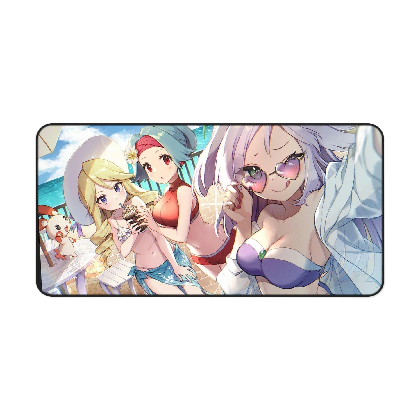 Pokemon Sexy Mousepad - Bikini Trainers Desk Mat - Ecchi Mouse Pad