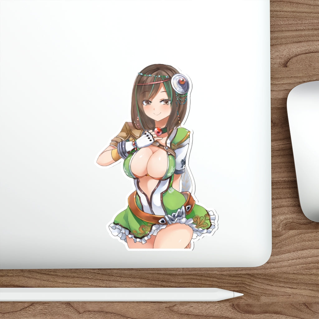 Bao Sanniang Big Boobs Dynasty Warriors Shin Sengoku Musou Waterproof Sticker - Ecchi Vinyl Decal