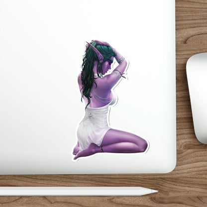 Sexy Tyrande Whisperwind Warcraft Waterproof Sticker - Weatherproof Vinyl Car Decal