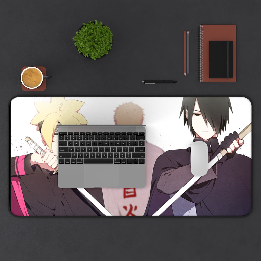 Boruto , Naruto & Sasuke Large Naruto Computer Mouse Pad / Desk Mat - The Mouse Pads Ninja Home Decor