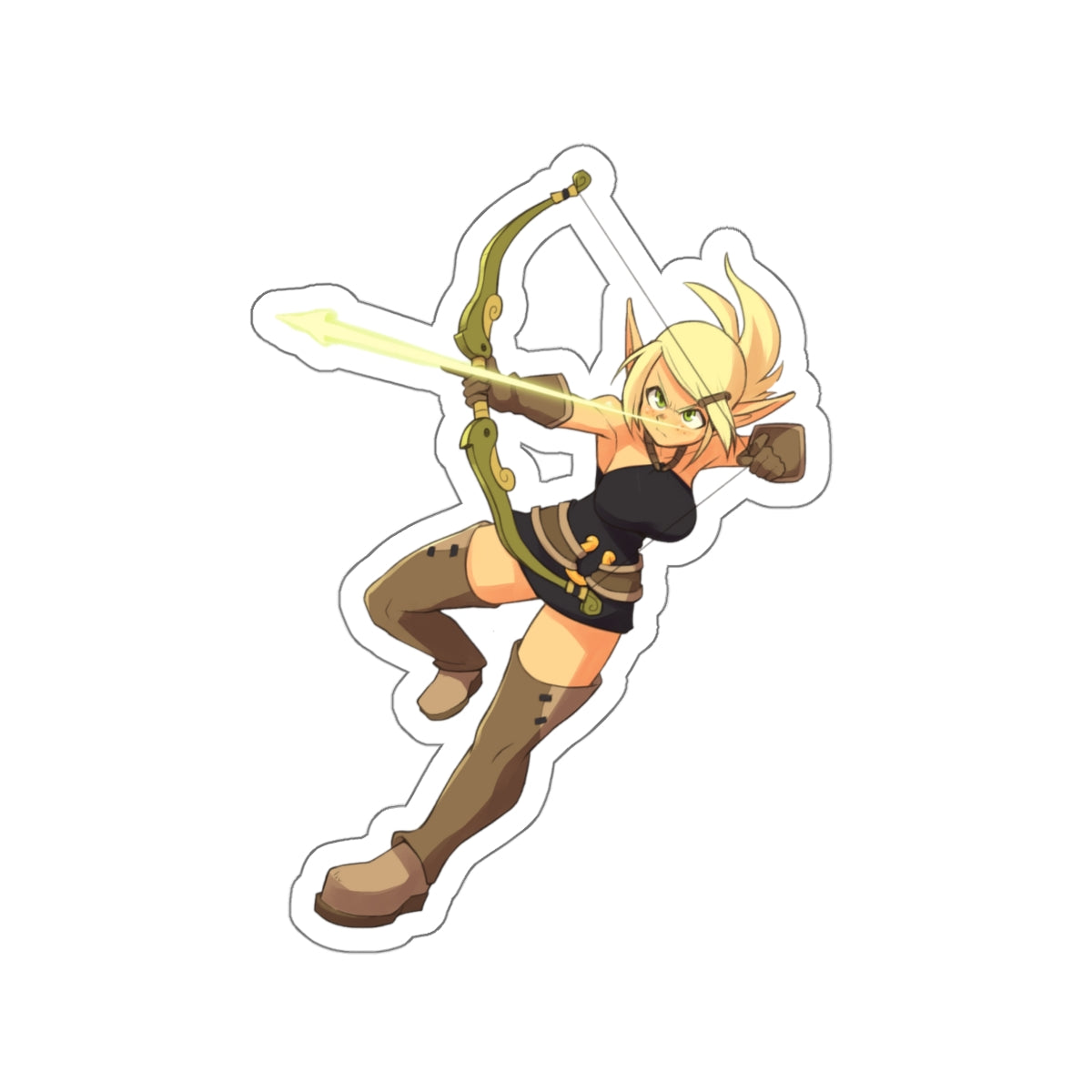 Evangelyne Bow Wakfu Waterproof Sticker - Weatherproof Vinyl Car Decal