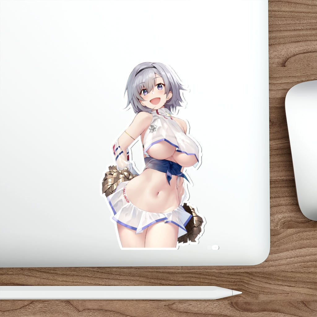 Azur Lane Sexy Boobs Cheerleader Reno Waterproof Sticker - Ecchi Vinyl Decal