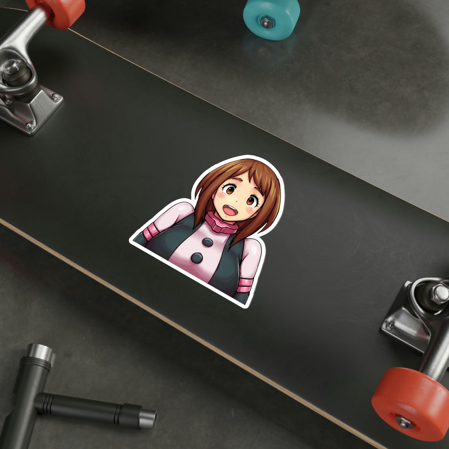 Cute Ochako My Hero Academia Peeker Waterproof Sticker - Weatherproof Vinyl Car Decal