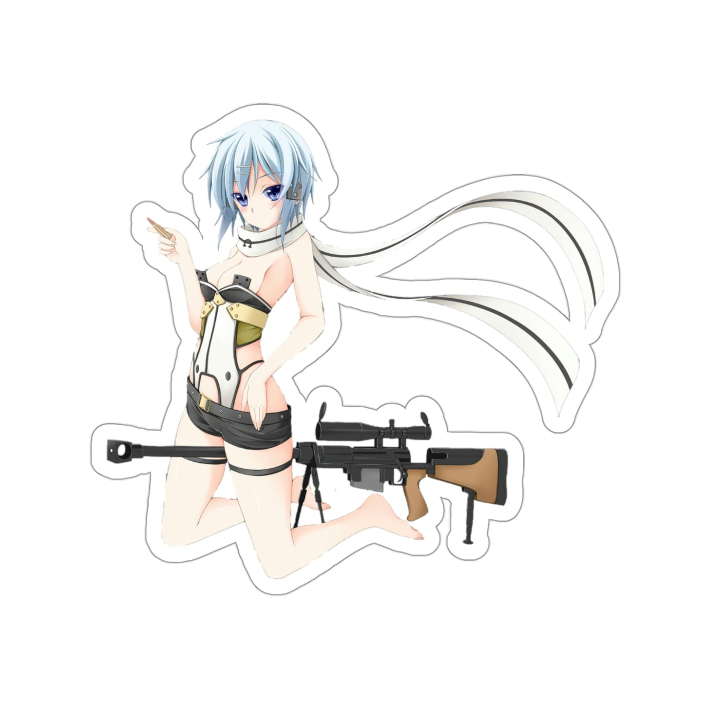 Gun Gale Online Sexy Sinon Waterproof Sticker - Weatherproof Vinyl Car Decal