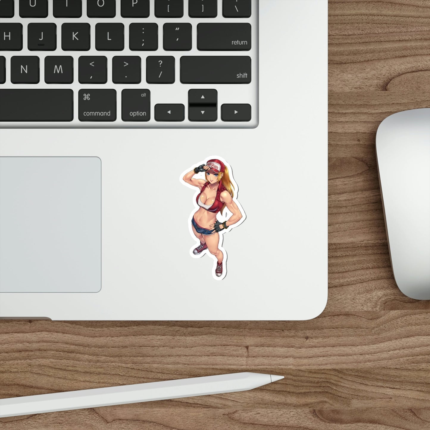 Female Terry Bogard Sexy Waifu King of Fighters Waterproof Sticker - Weatherproof Vinyl Car Decal