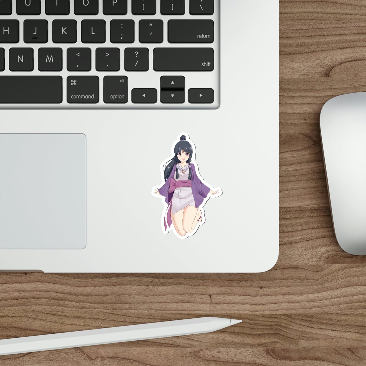 Ace Attorney Maya Fey Kawaii Waifu Waterproof Sticker - Weatherproof Vinyl Car Decal