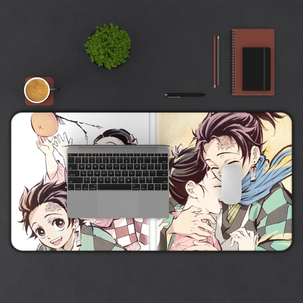 Demon Slayer Mouse pad Anime Large Desk Mat - Tanjiro Kamado & Nezuko Kamado - The Mouse Pads Ninja Home Decor