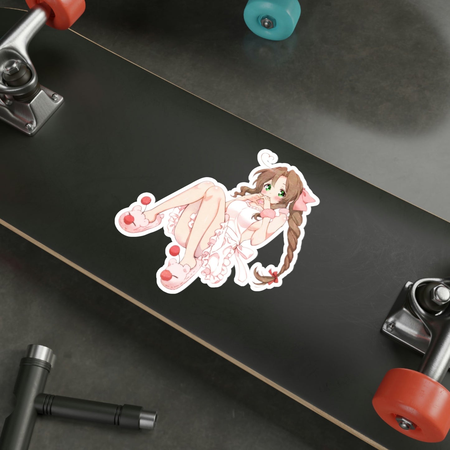 Sexy Aerith Gainsborough FF7 Waterproof Sticker - Weatherproof Vinyl Car Decal