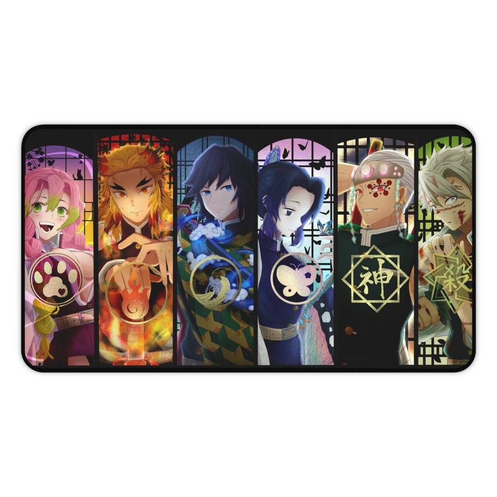 Demon Slayer Mouse pad Anime Large Desk Mat - Main Characters - The Mouse Pads Ninja 12" × 22" Home Decor