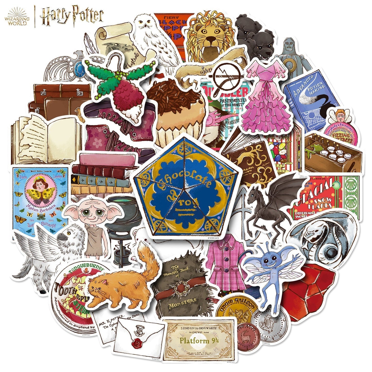 50pcs Harry potter cute stickers | Hogwarts Legacy stickers | The Wizarding world harry potter stickers