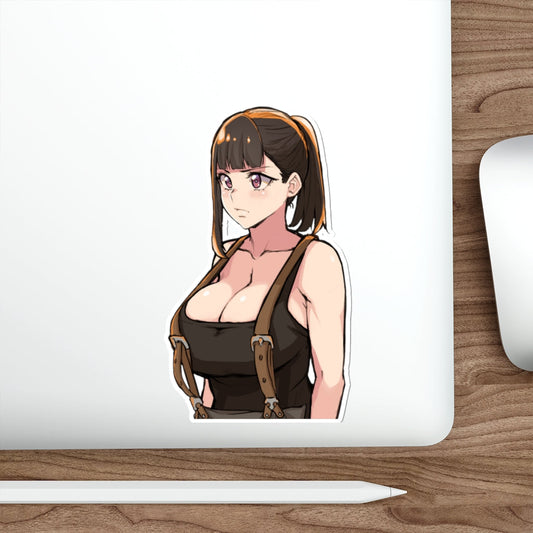 Fire Force Maki Oze Sexy Boobs Waterproof Sticker - Ecchi Vinyl Decal