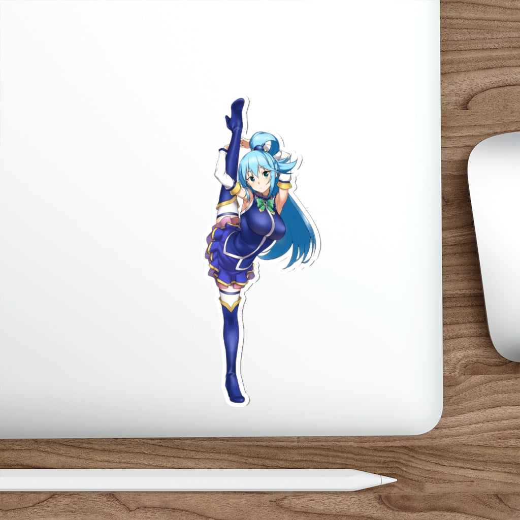 Konosuba Aqua Flexible Split Waterproof Sticker - Ecchi Vinyl Decal