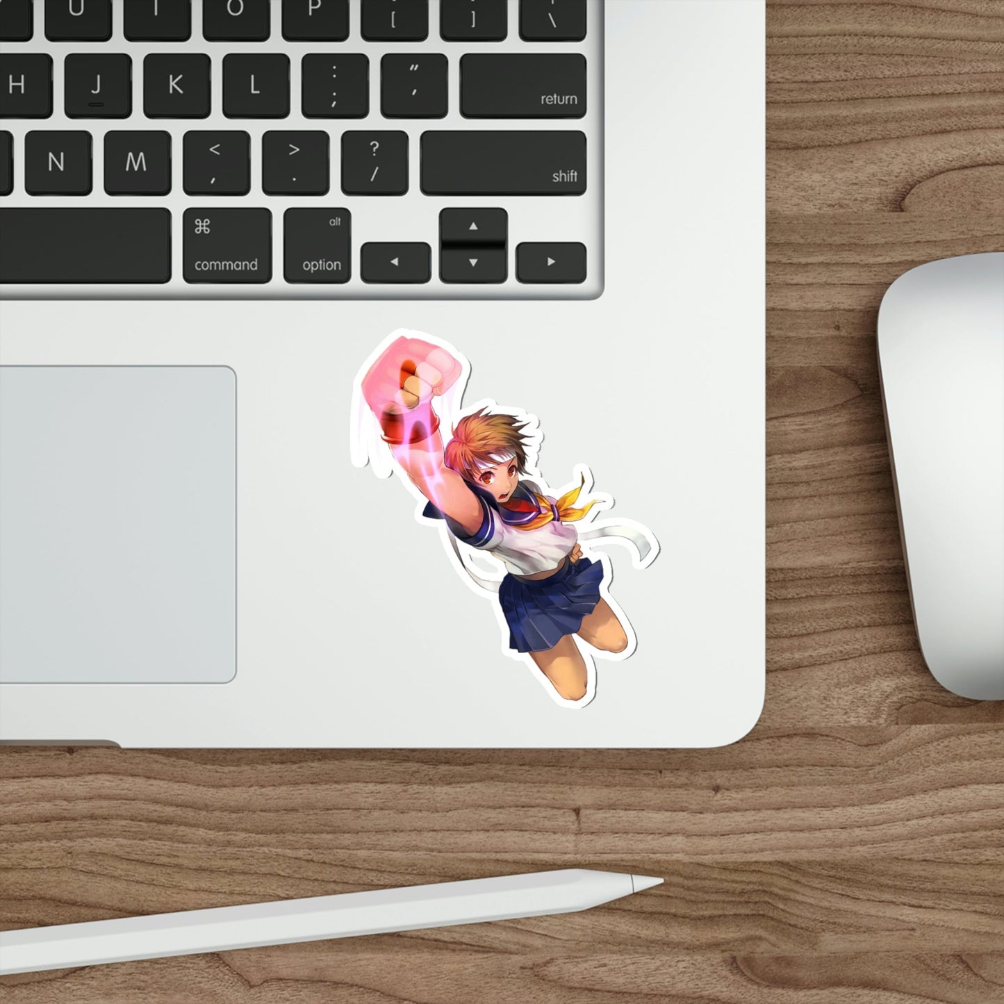 Shoryuken Sakura Street Fighter Waterproof Sticker - Weatherproof Vinyl Car Decal