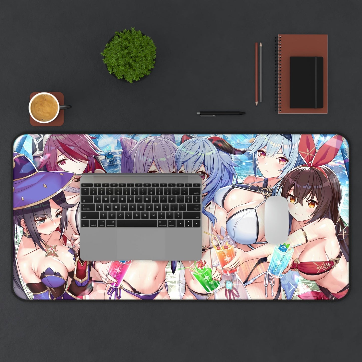 Genshin Impact Anime Mousepad Doujin - Desk Mat - Big Gaming Mouse Pad - Gamer Playmat