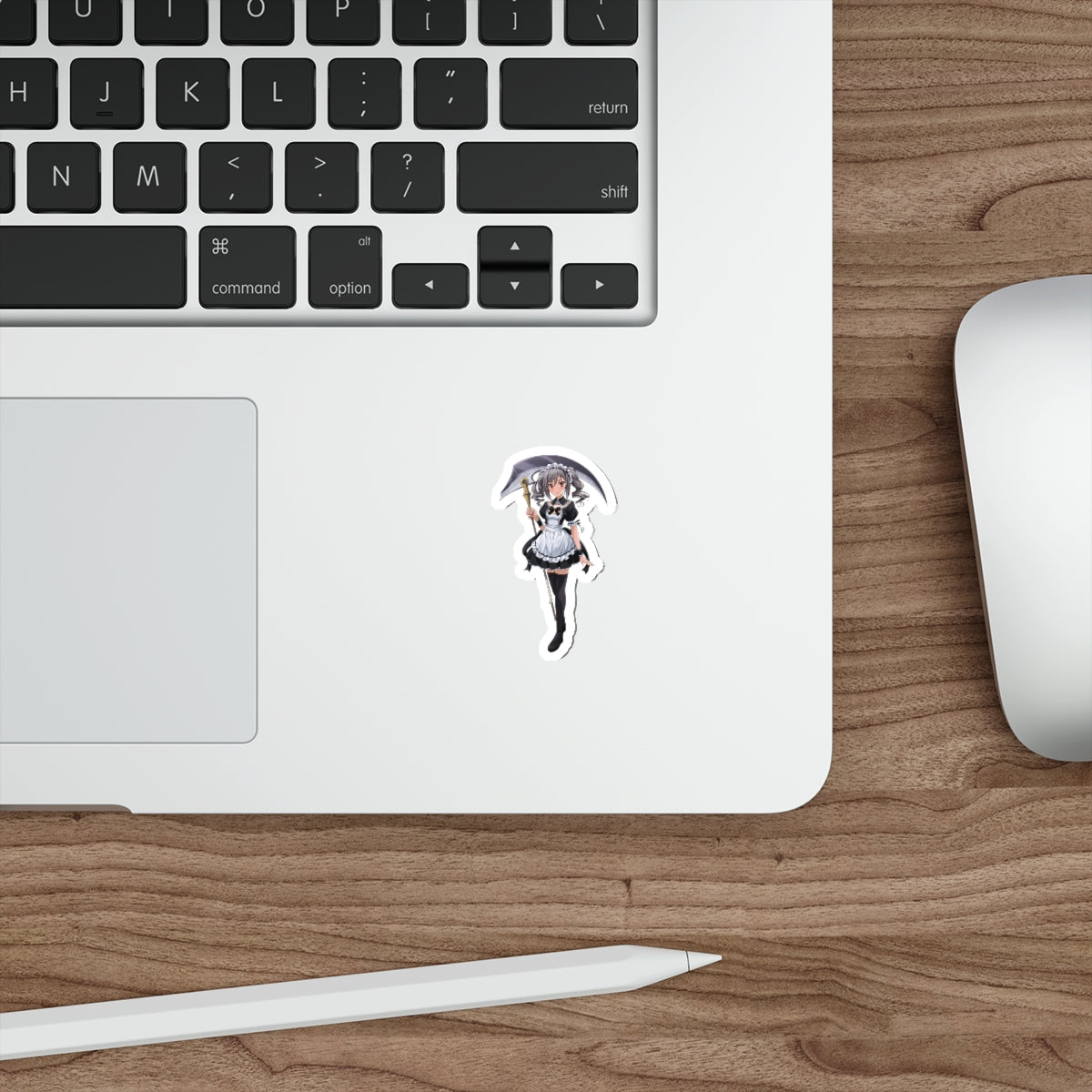 Maid Ranko Kanzaki with Scythe Idolmaster Waterproof Sticker - Weatherproof Vinyl Car Decal