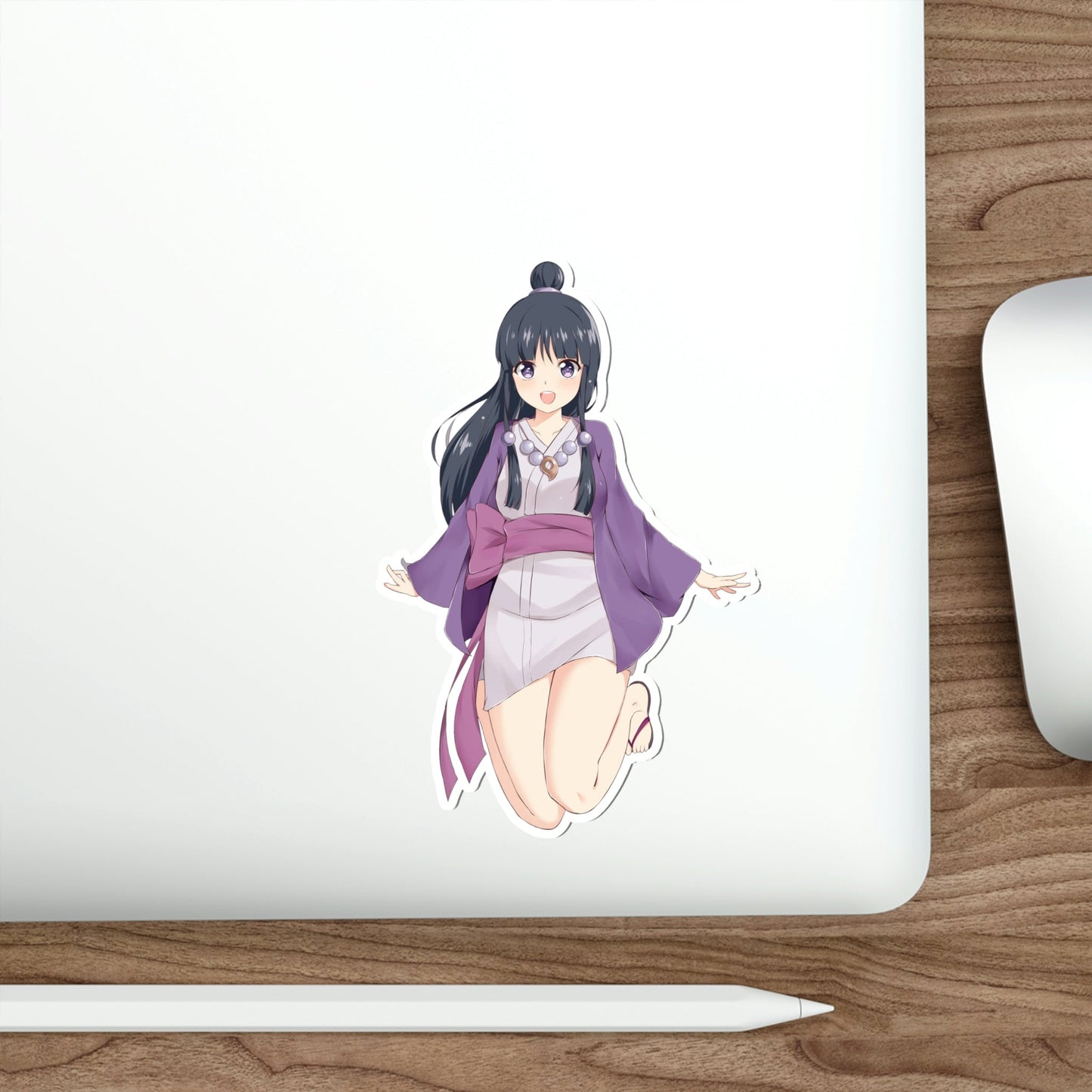 Ace Attorney Maya Fey Kawaii Waifu Waterproof Sticker - Weatherproof Vinyl Car Decal