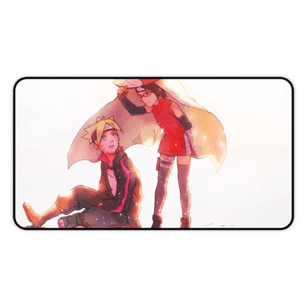 Sarada & Boruto - Naruto Shippuden Anime Computer Mouse Pad / Desk Mat - The Mouse Pads Ninja 12" × 22" Home Decor