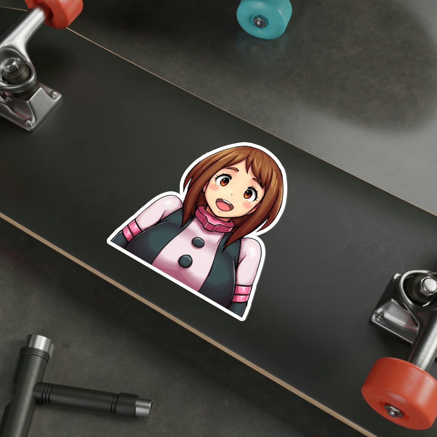 Cute Ochako My Hero Academia Peeker Waterproof Sticker - Weatherproof Vinyl Car Decal