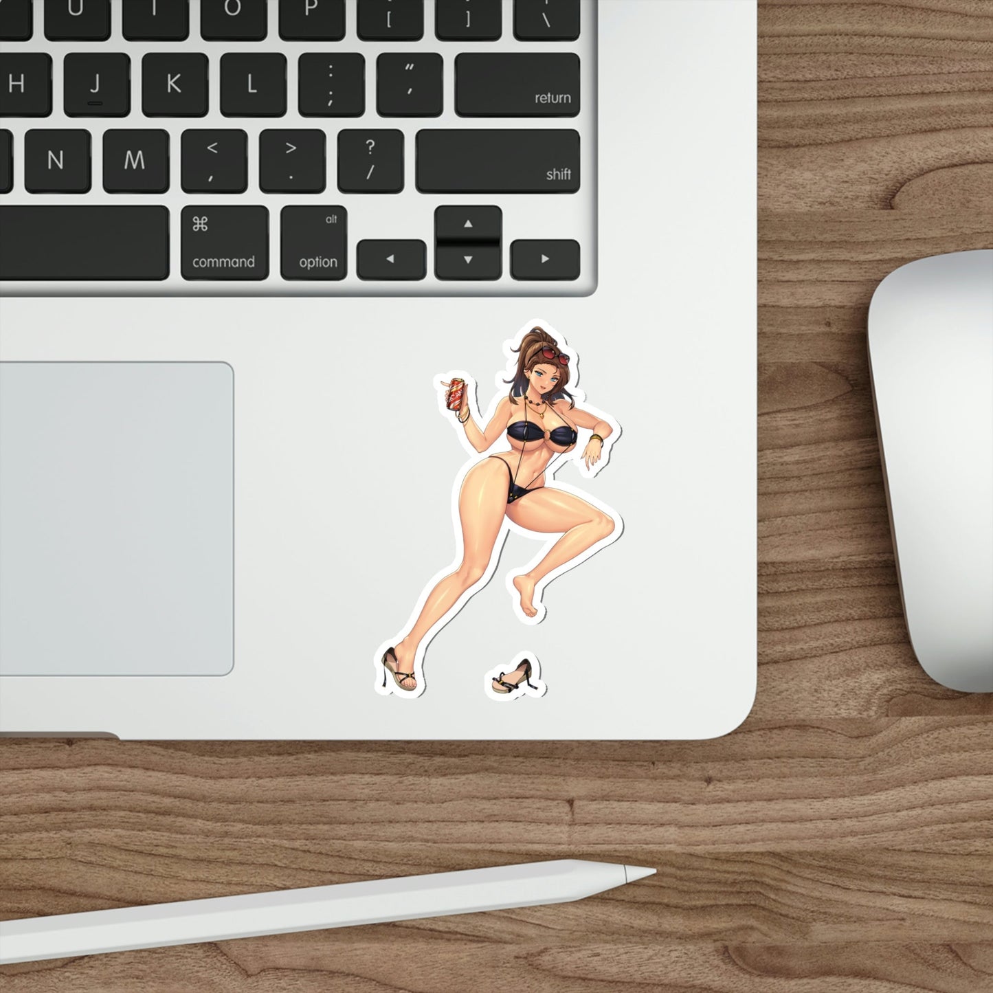 Last Origin Lumberjane Bikini Beer Sticker - Kawaii Waterproof Decal