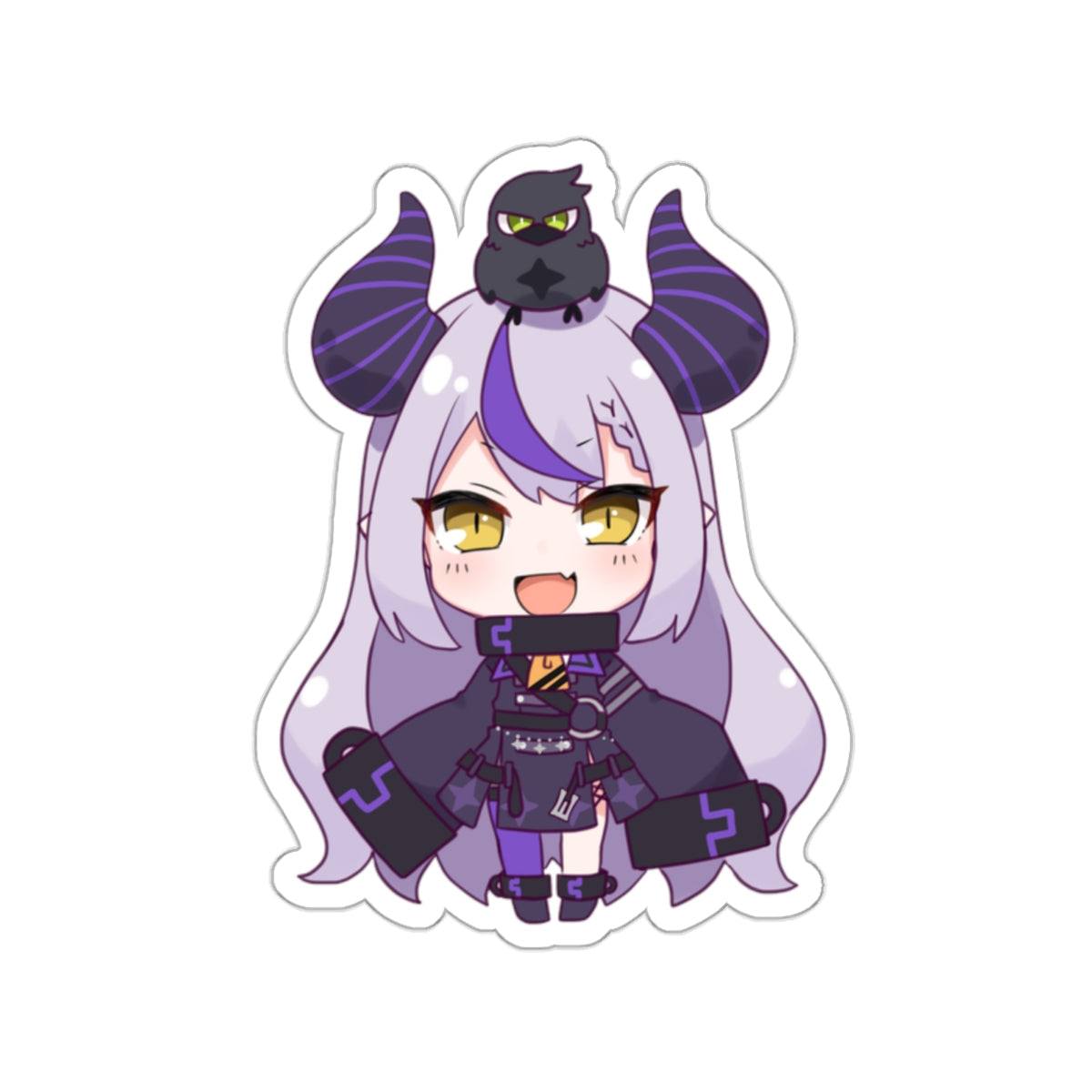 Chibi La Darknesss Hololive Waterproof Sticker - Weatherproof Vinyl Car Decal