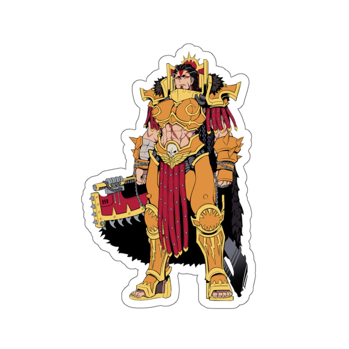 Female Angron Warhammer 40k Waterproof Sticker - Weatherproof Vinyl Car Decal