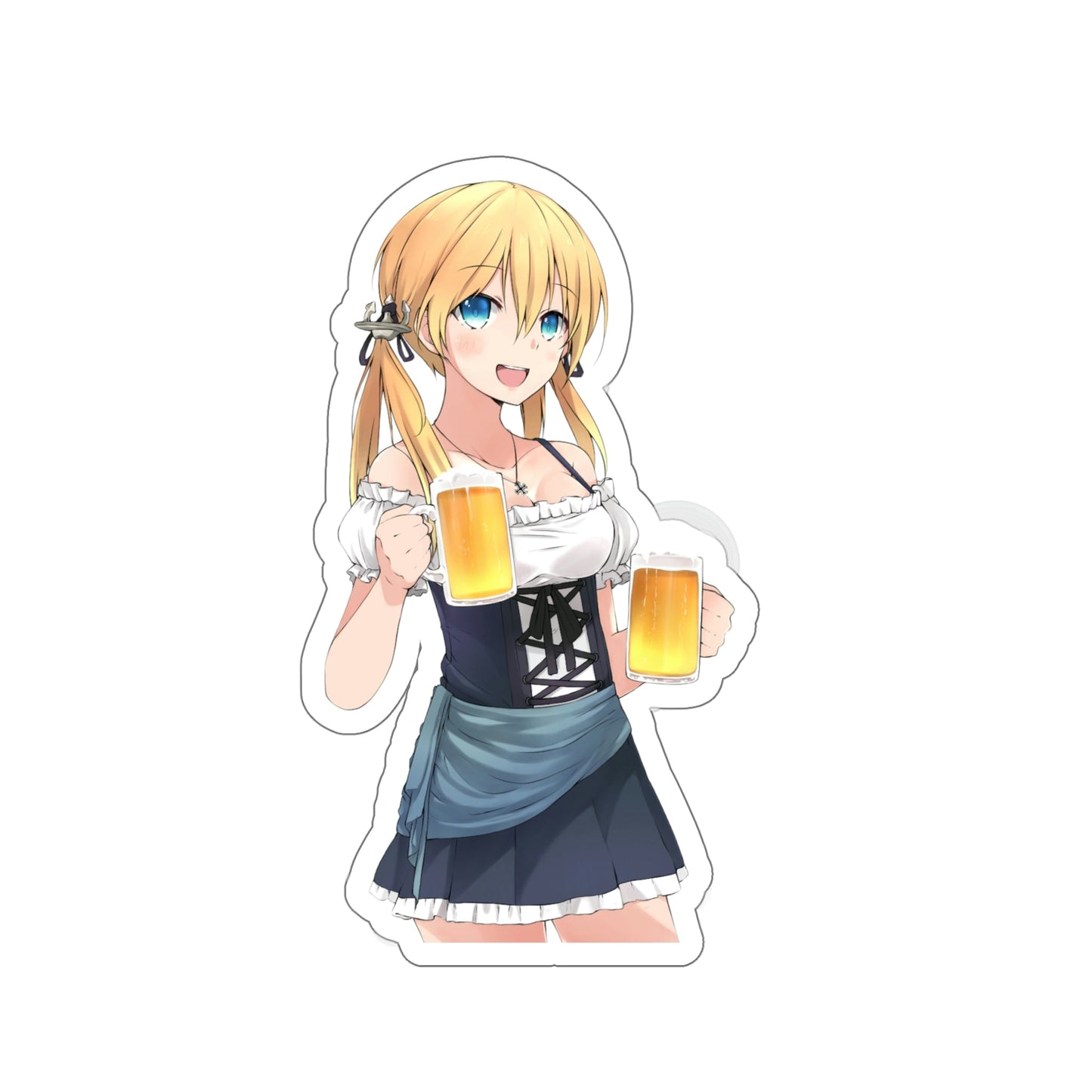 Oktoberfest Beers Prinz Eugen Kancolle Kantai Collection Sticker - Kawaii Waterproof Decal