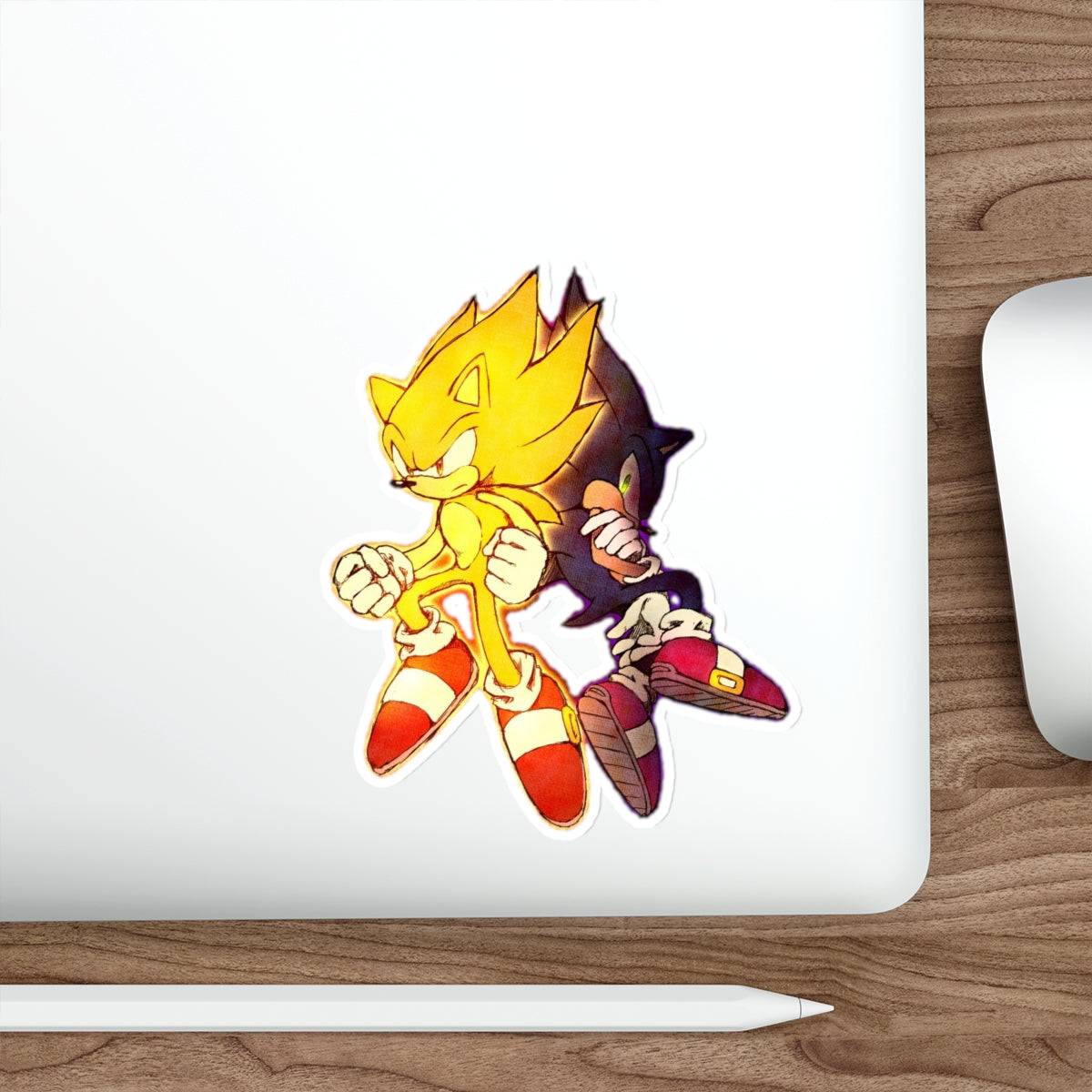 Super Sonic and Sonic the Hedgehog Waterproof Sticker - Weatherproof Vinyl Car Decal