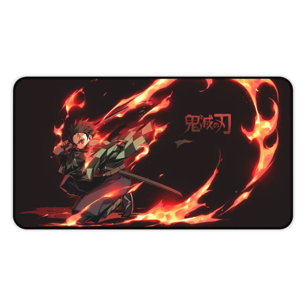 Demon Slayer Mouse pad Anime Large Desk Mat - Tanjirou - The Mouse Pads Ninja 12" × 22" Home Decor