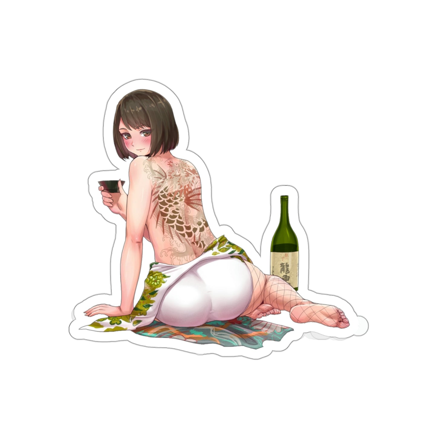 Mukoda Saeko Sexy Yakuza Woman Waterproof Sticker - Weatherproof Vinyl Car Decal