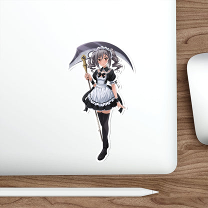 Maid Ranko Kanzaki with Scythe Idolmaster Waterproof Sticker - Weatherproof Vinyl Car Decal