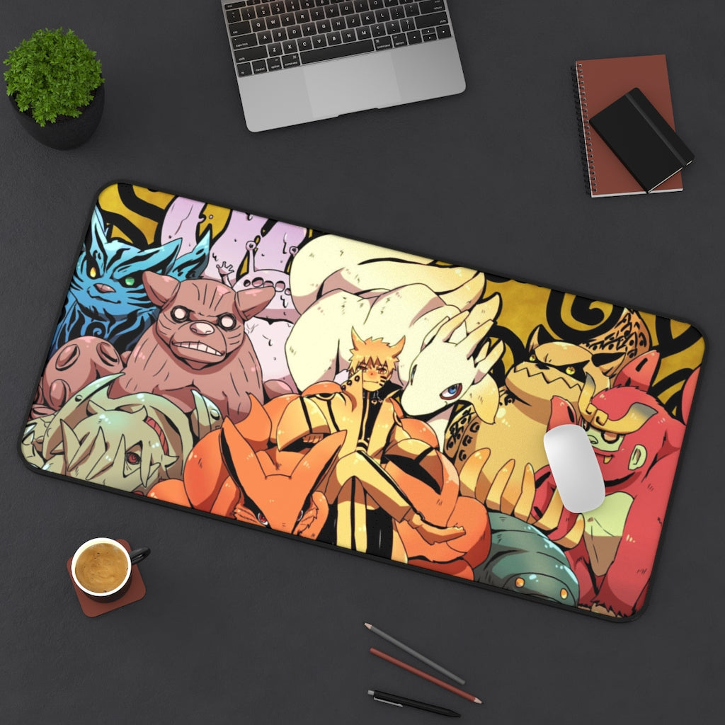 Naruto Anime Mouse Pad / Desk Mat - Tailed beasts - The Mouse Pads Ninja 31" × 15.5" Home Decor