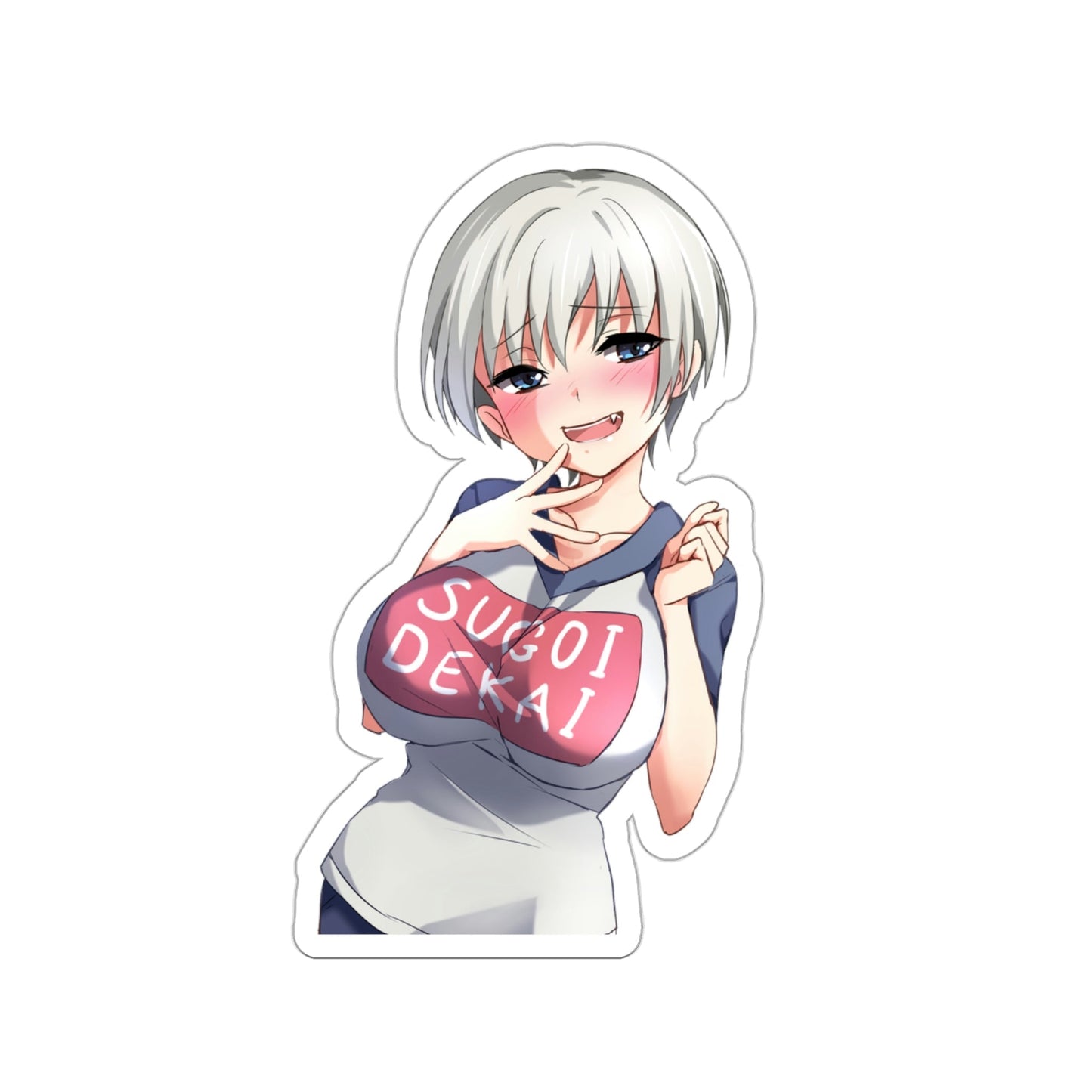 Uzaki Hana Sexy Sugoi Dekai Waterproof Sticker - Weatherproof Vinyl Car Decal