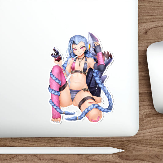 Arcane Jinx Sexy Bikini Waterproof Sticker - League of Legends Ecchi Decal