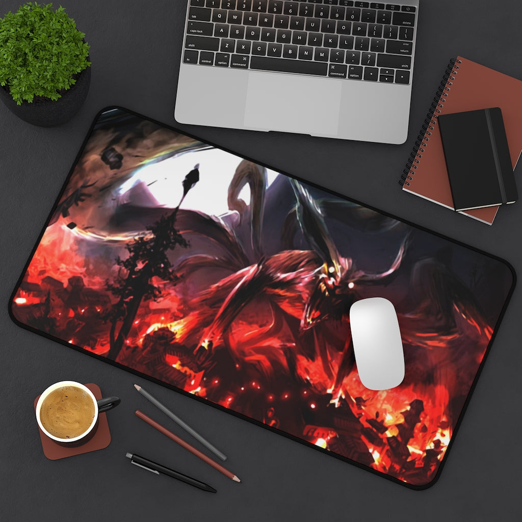 Naruto Anime Mouse Pad / Desk Mat - Nine tailed beast - The Mouse Pads Ninja Home Decor