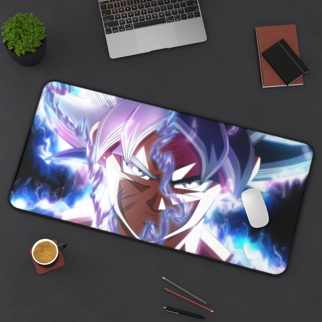 Dragon Ball Anime Mouse pad /Desk Mat - Ultra instinct Goku ( Full Mode ) - The Mouse Pads Ninja 31" × 15.5" Home Decor