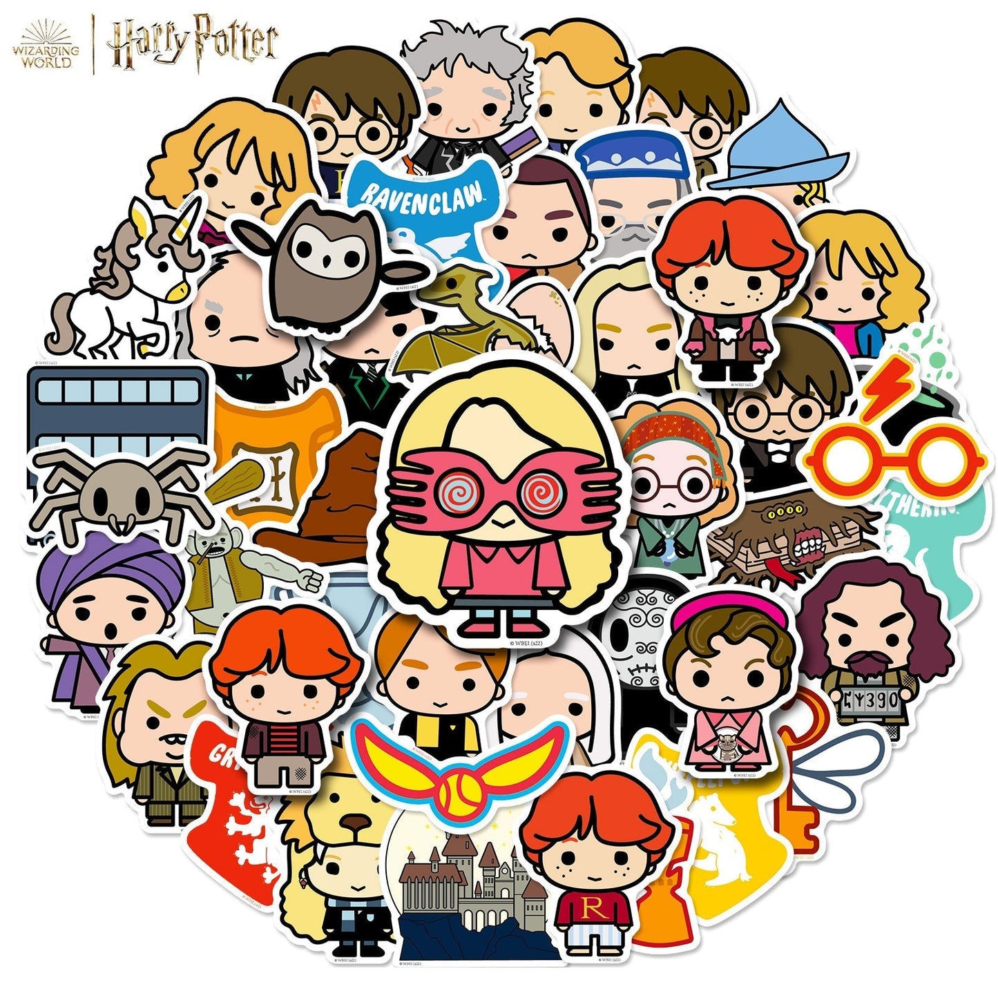 50pcs Harry potter cute stickers | Hogwarts Legacy stickers | The Wizarding world harry potter stickers