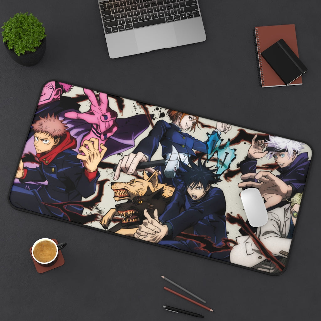 Jujutsu Kaisen Large Mouse pad / Desk mat - Legendary Characters - The Mouse Pads Ninja 31" × 15.5" Home Decor