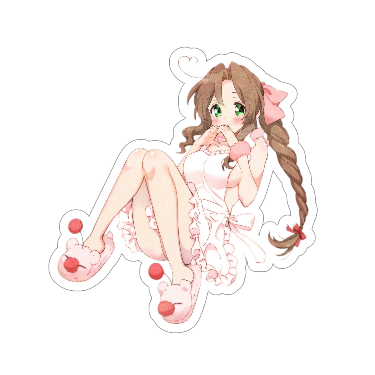 Sexy Aerith Gainsborough FF7 Waterproof Sticker - Weatherproof Vinyl Car Decal