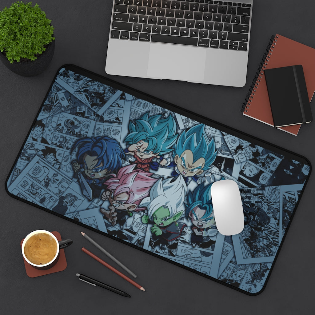 Dragon Ball Anime Mouse pad /Desk Mat - Super saiyan blue and zamasu - The Mouse Pads Ninja Home Decor