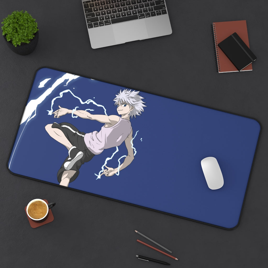 Hunter X Hunter anime Mouse Pad /Desk Mat - Killua Zoldyck - The Mouse Pads Ninja 31" × 15.5" Home Decor