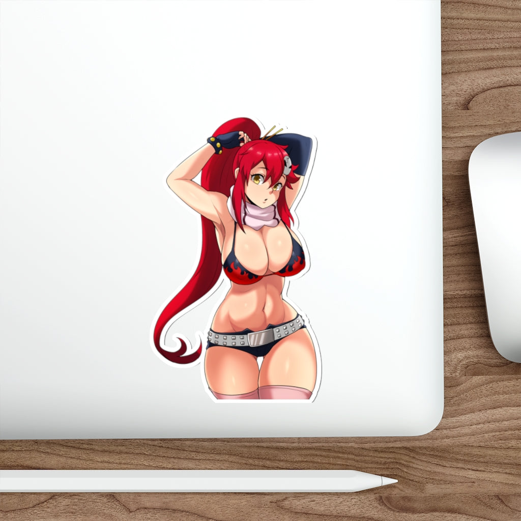 Gurren Lagann Thick Yoko Littner Waterproof Sticker - Ecchi Vinyl Decal